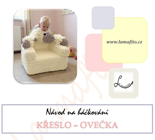Ovečka křesílko -návod-