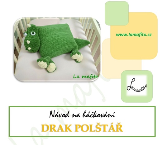 Polštář drak -návod-