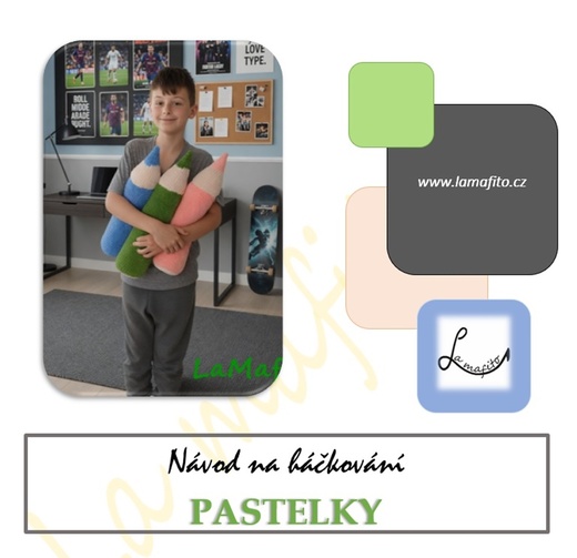 Háčkovaná pastelka a tužka -návod-