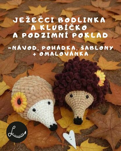 3. Ježečci Bodlinka a Klubíčko a poklad - set s pohádkou