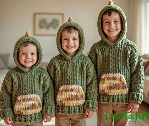 Dračí svetr kompletní sada 3 velikostí - návod